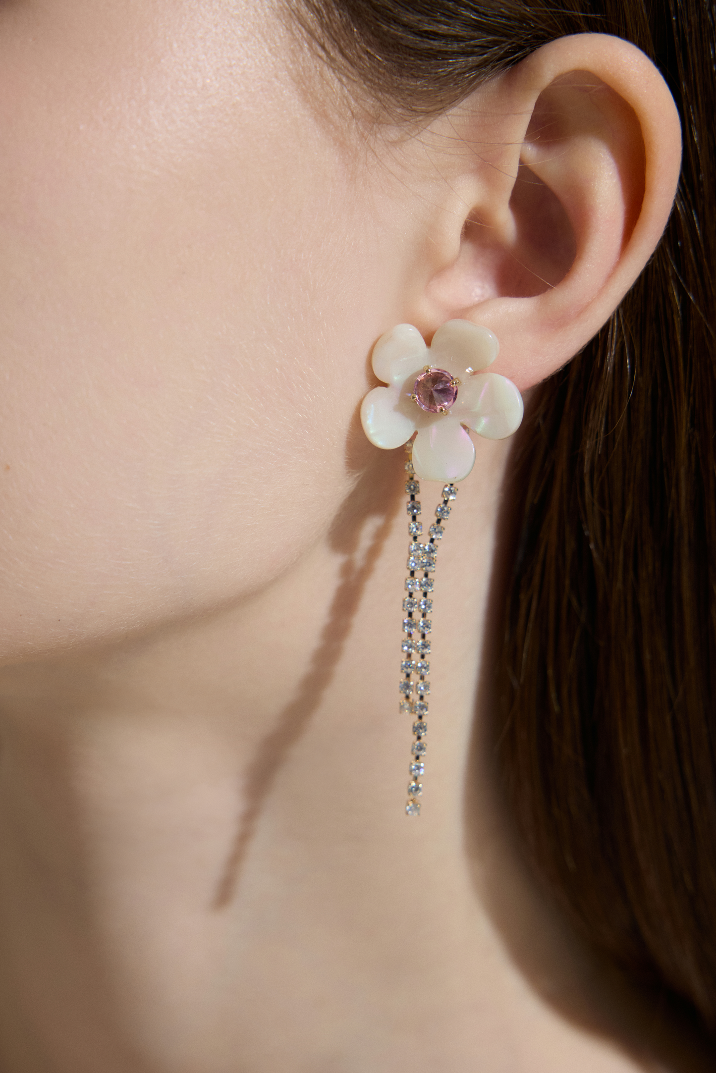 Pink Snow Radiance Earrings
