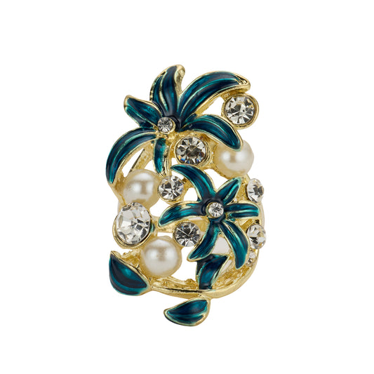 Celestial Blush: Gilded Whisper Vintage Rings