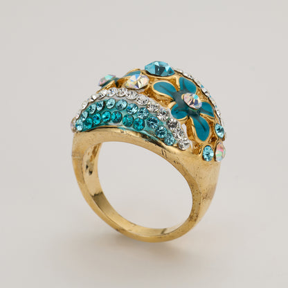Cerulean Cadence: Gilded Flora