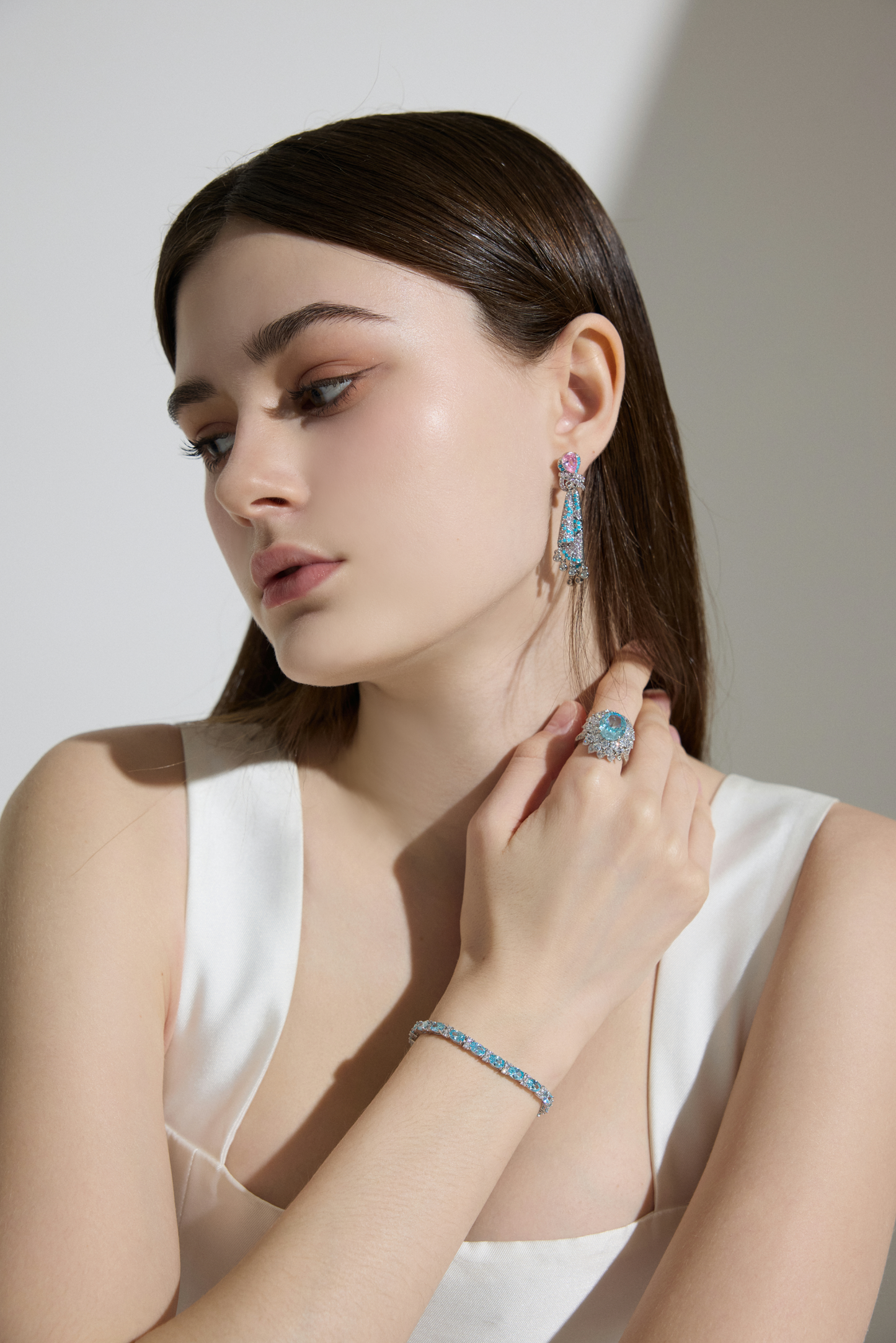 Mirage Hues: Enamel Mirage Earrings