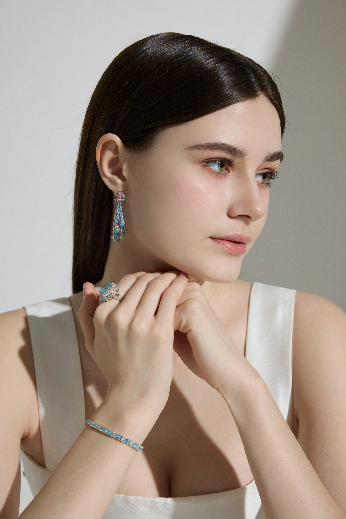 Mirage Hues: Enamel Mirage Earrings