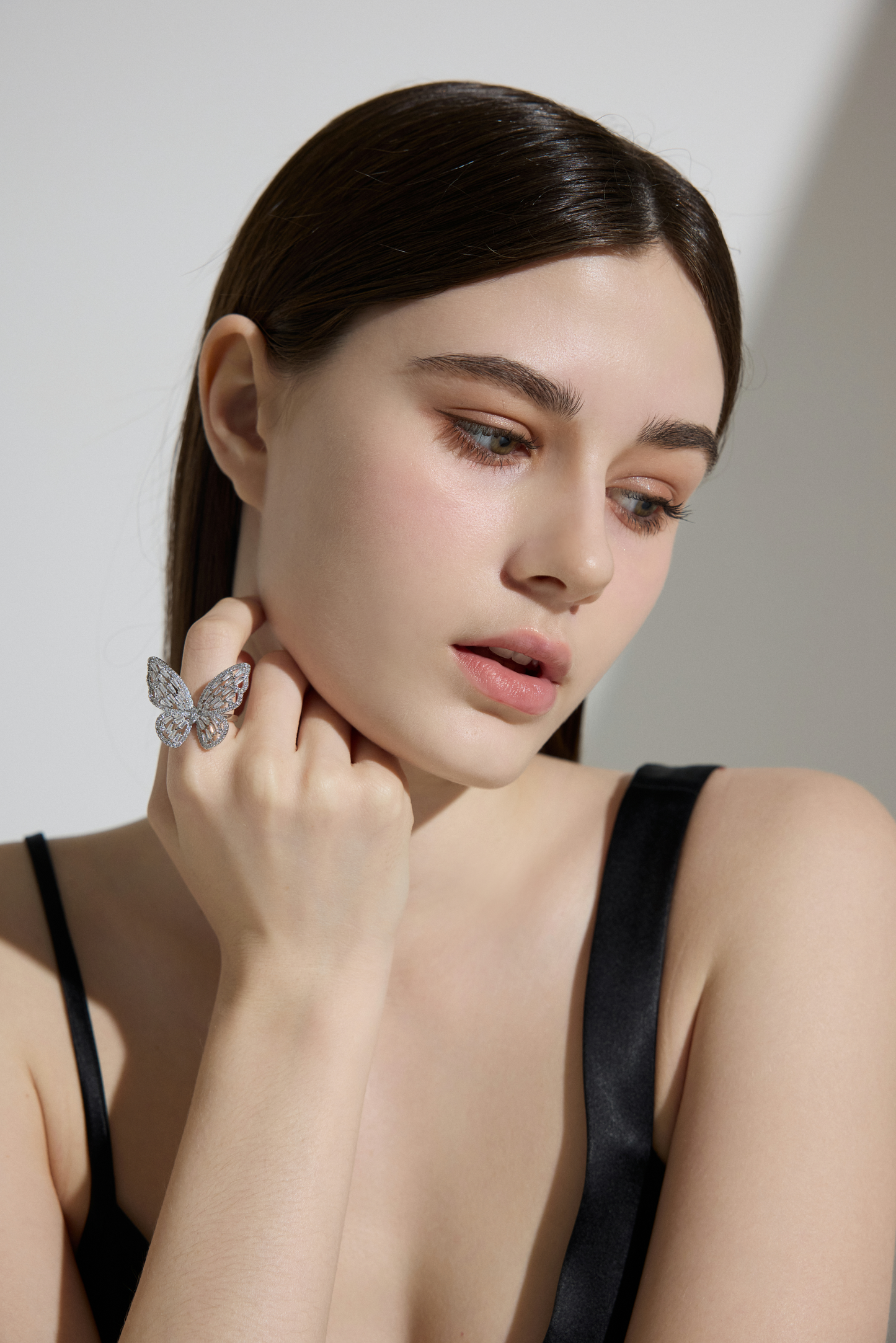 Crystal Butterfly Elegance Ring
