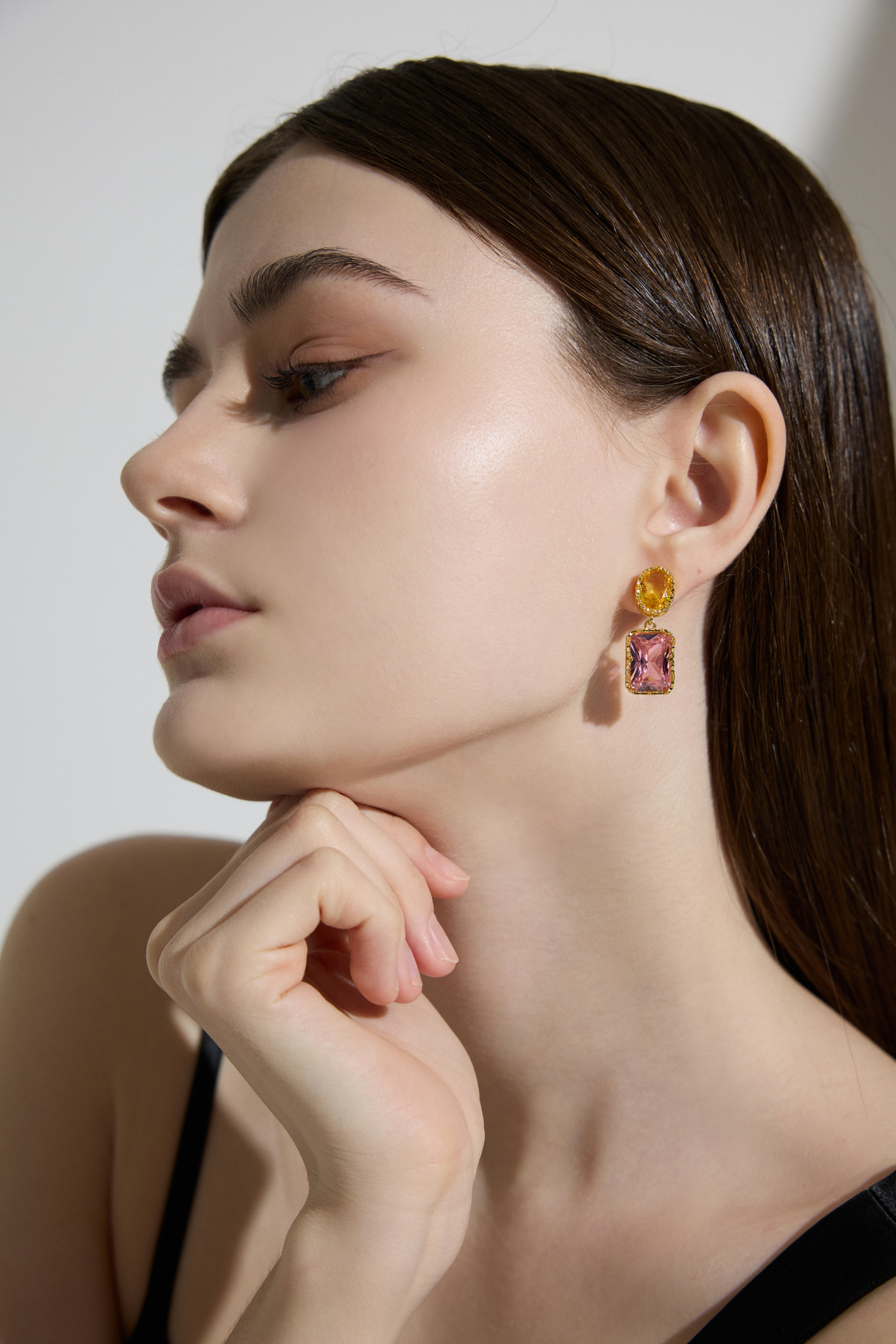Rainbow Gem Elegance Earrings