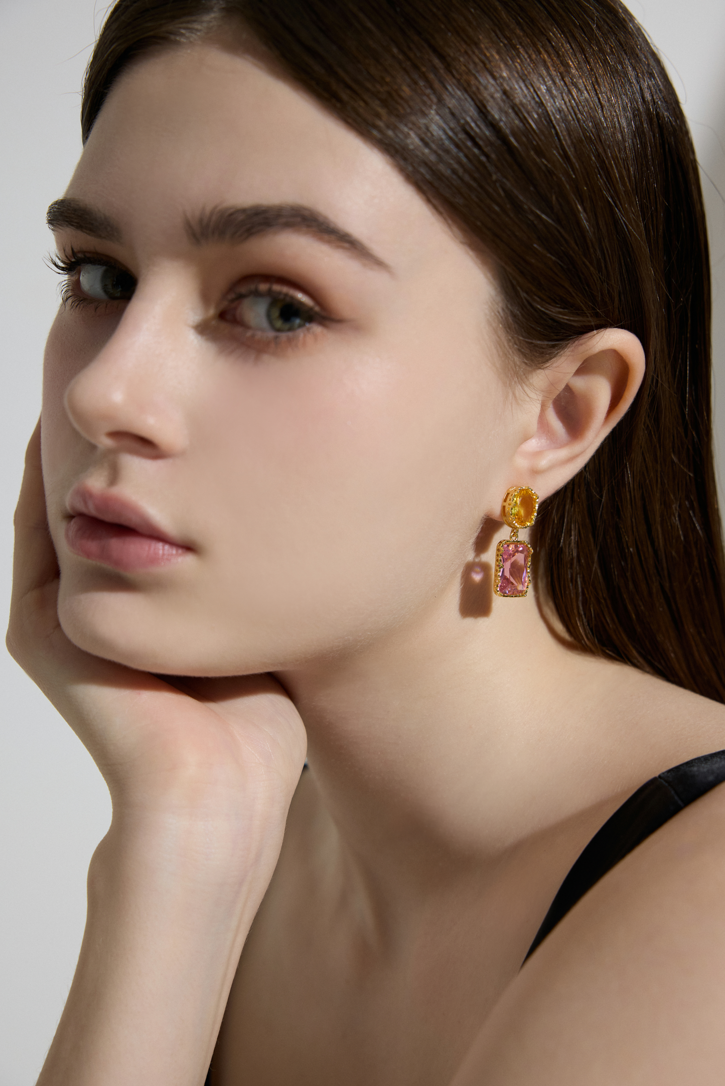 Rainbow Gem Elegance Earrings