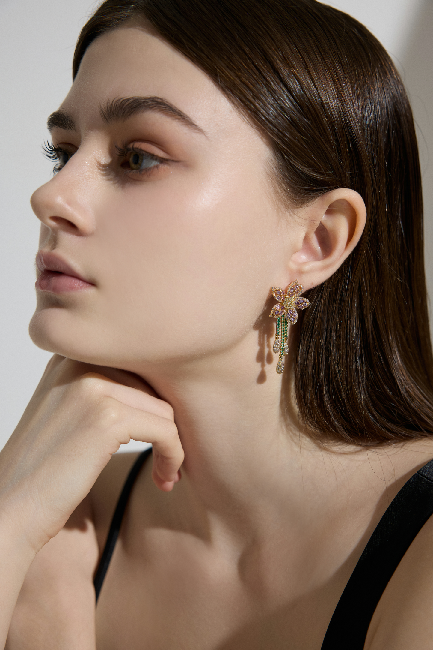 Luminous Dusk: Whisper of Amethyst Earrings
