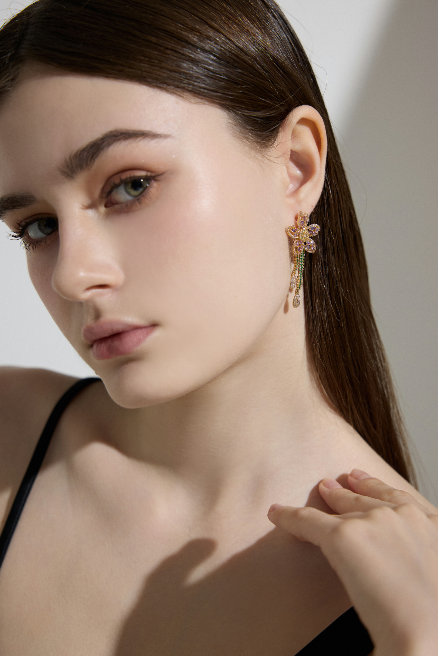 Luminous Dusk: Whisper of Amethyst Earrings