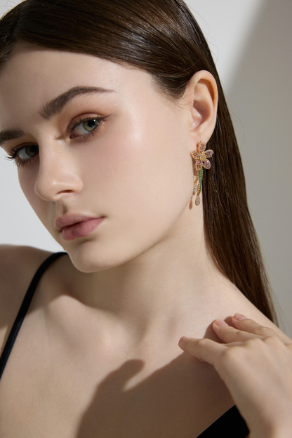 Luminous Dusk: Whisper of Amethyst Earrings