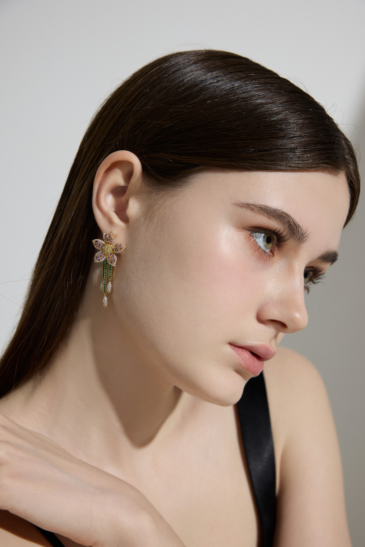 Luminous Dusk: Whisper of Amethyst Earrings