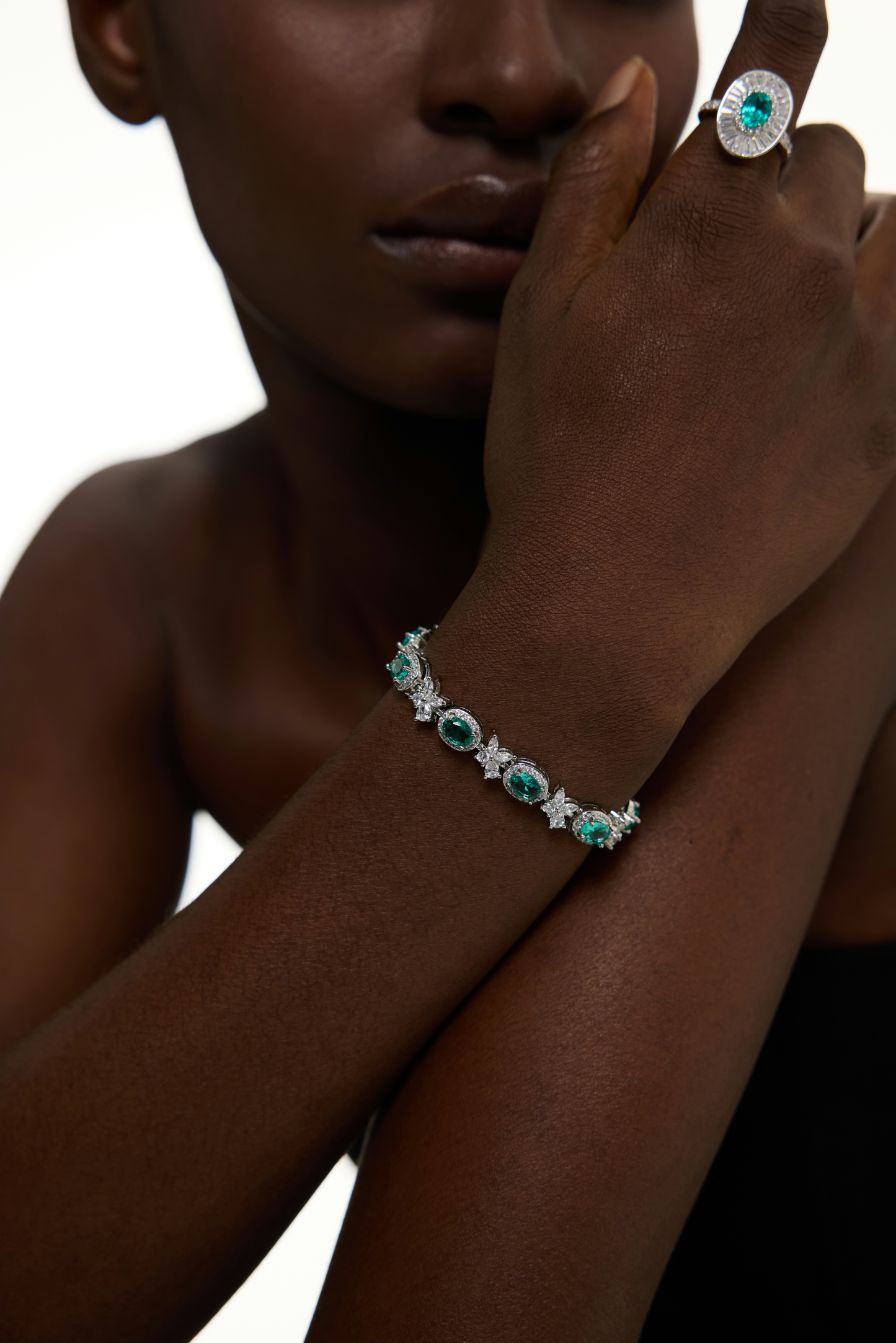 Enchanted Emerald Symphony Bracelet