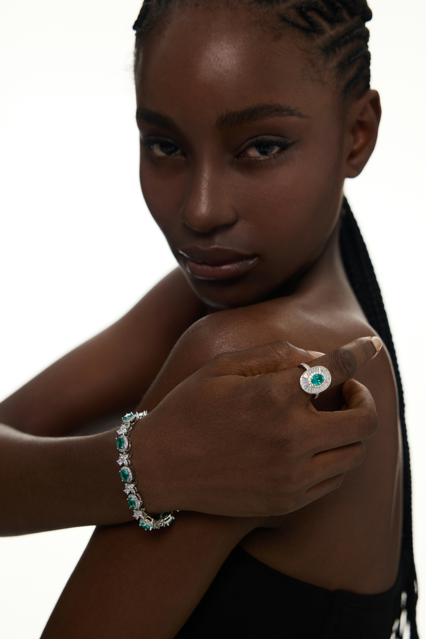 Enchanted Emerald Symphony Bracelet