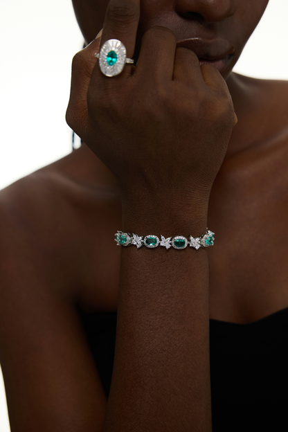 Enchanted Emerald Symphony Bracelet