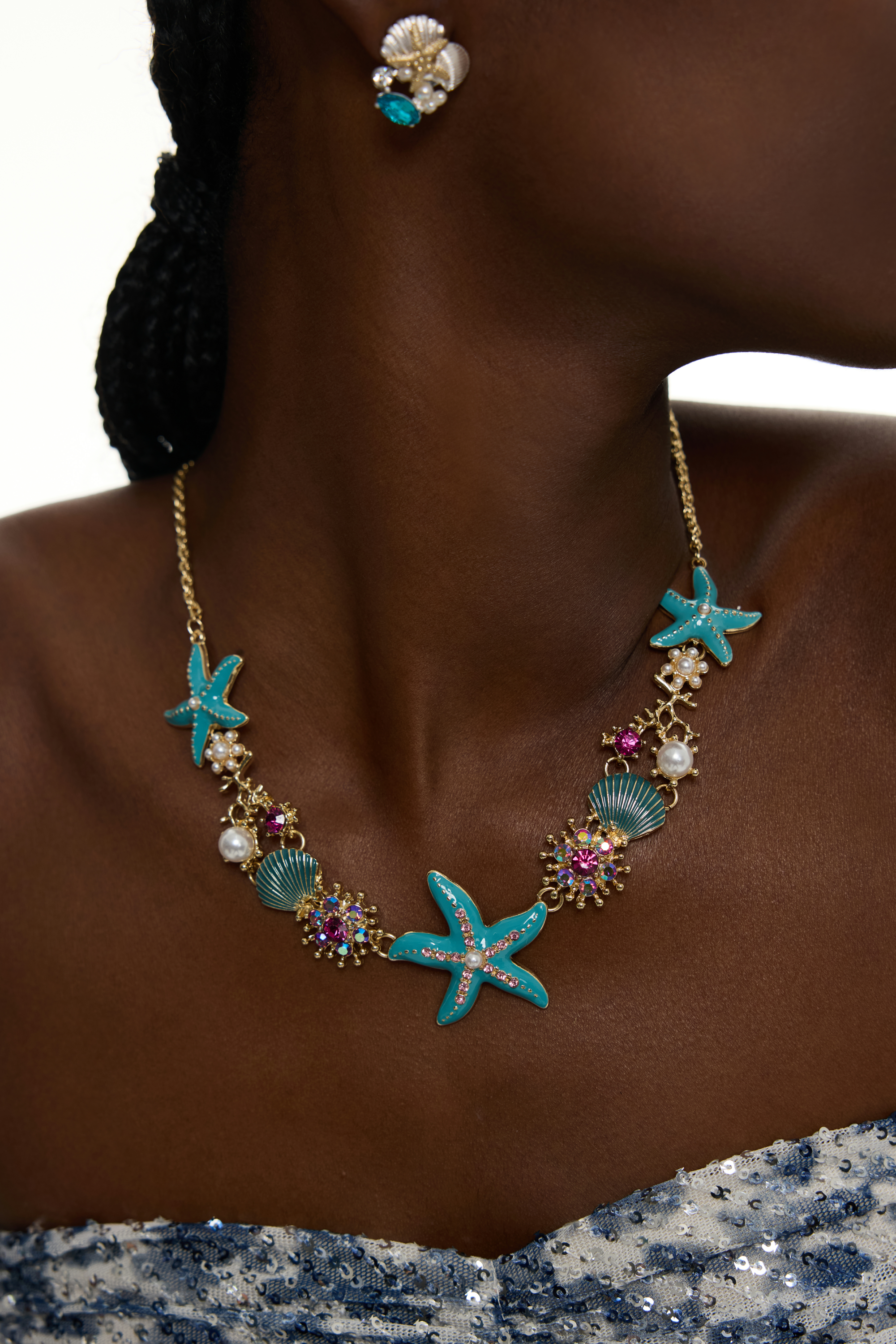 Ocean Starfish Shell Necklace