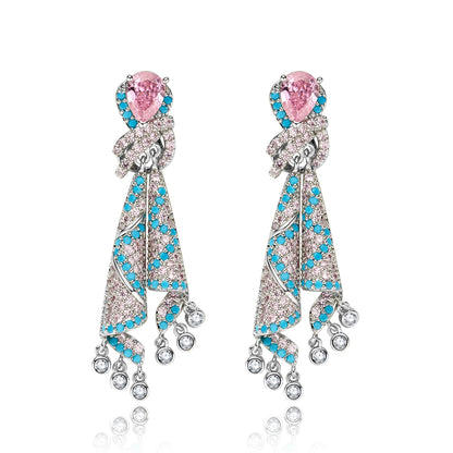 Mirage Hues: Enamel Mirage Earrings