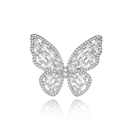 Crystal Butterfly Elegance Ring