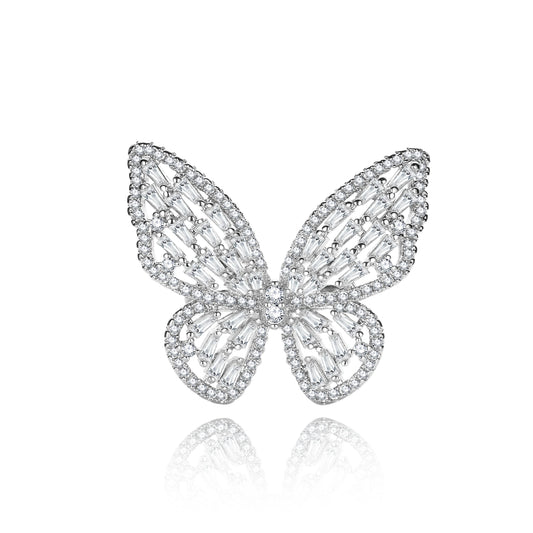 Crystal Butterfly Elegance Ring