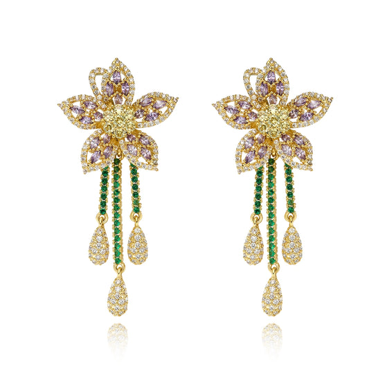 Luminous Dusk: Whisper of Amethyst Earrings