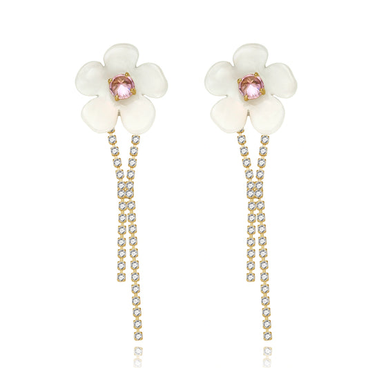 Pink Snow Radiance Earrings