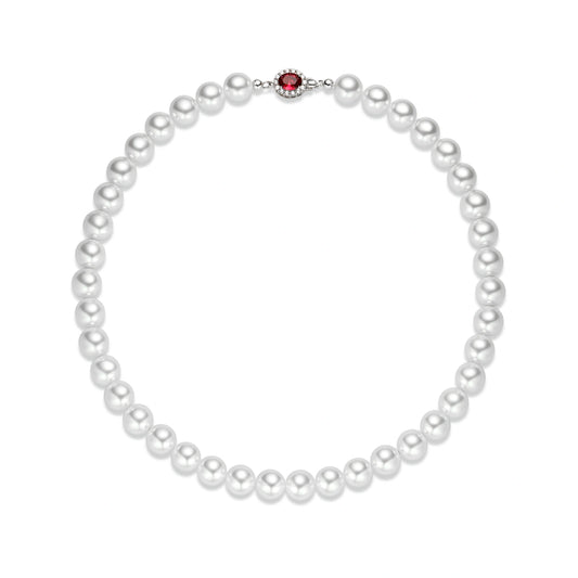 Flame and Ice Pearl Necklace