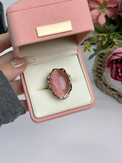 Palm Mirage: Gilded Relic Vintage rings