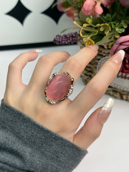 Palm Mirage: Gilded Relic Vintage rings